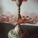 Fruit petits-fours set with two old pink corolla bowls, 19th century frame