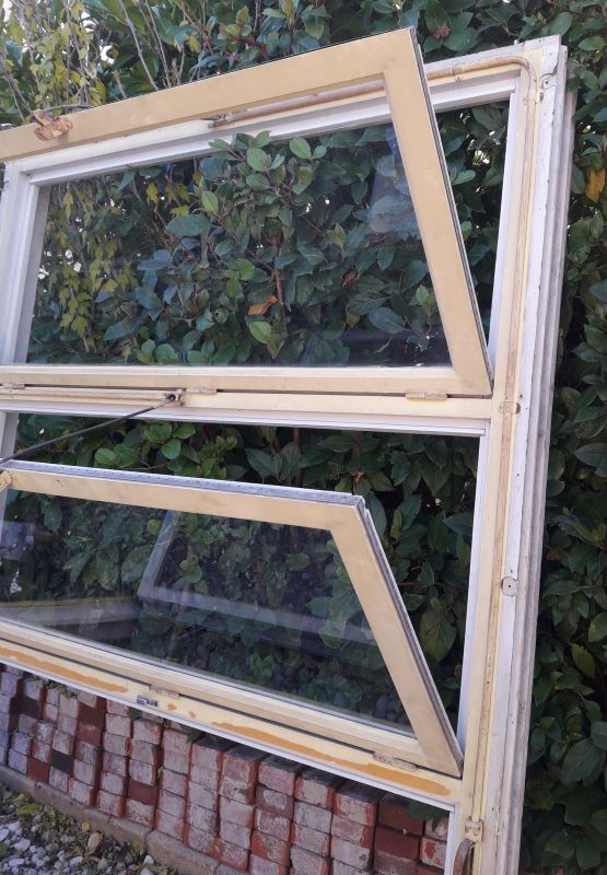 Wooden canopy 3 windows with bellows and abbatant