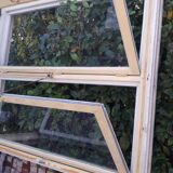 Wooden canopy 3 windows with bellows and abbatant