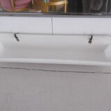 Wall mirror art deco - chrome and faience villeroy boch