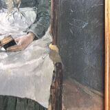 Reproduction of Fritz von Uhde's cat reader