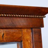 Restored Biedermeier Display Cabinet, Walnut, Polish, Spruce, Czech, 1830s