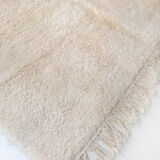 Moroccan Berber carpet Beni 0uarain ecru uni 297x202cm