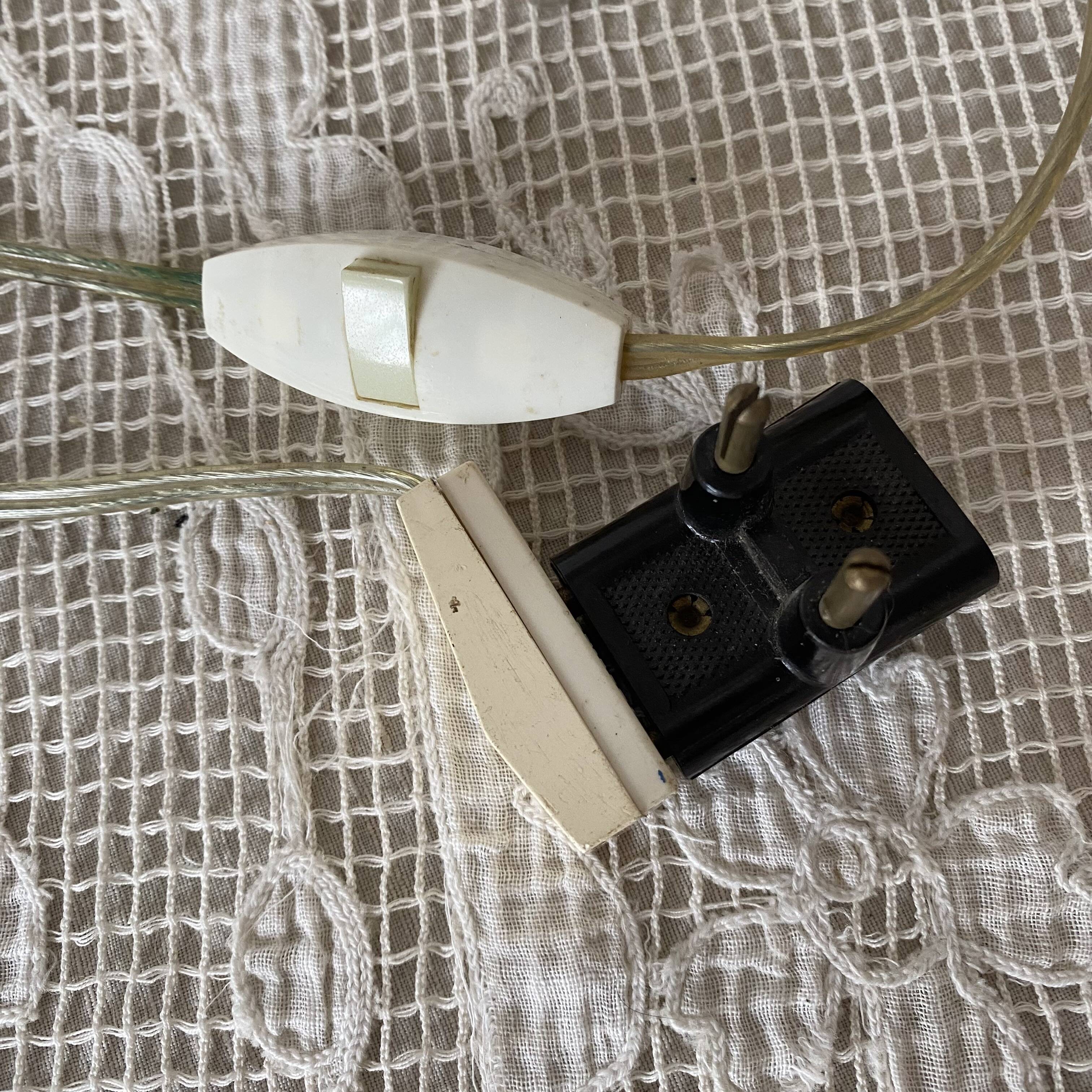 Lamp with crystal base, branch and birds motif, 1960s