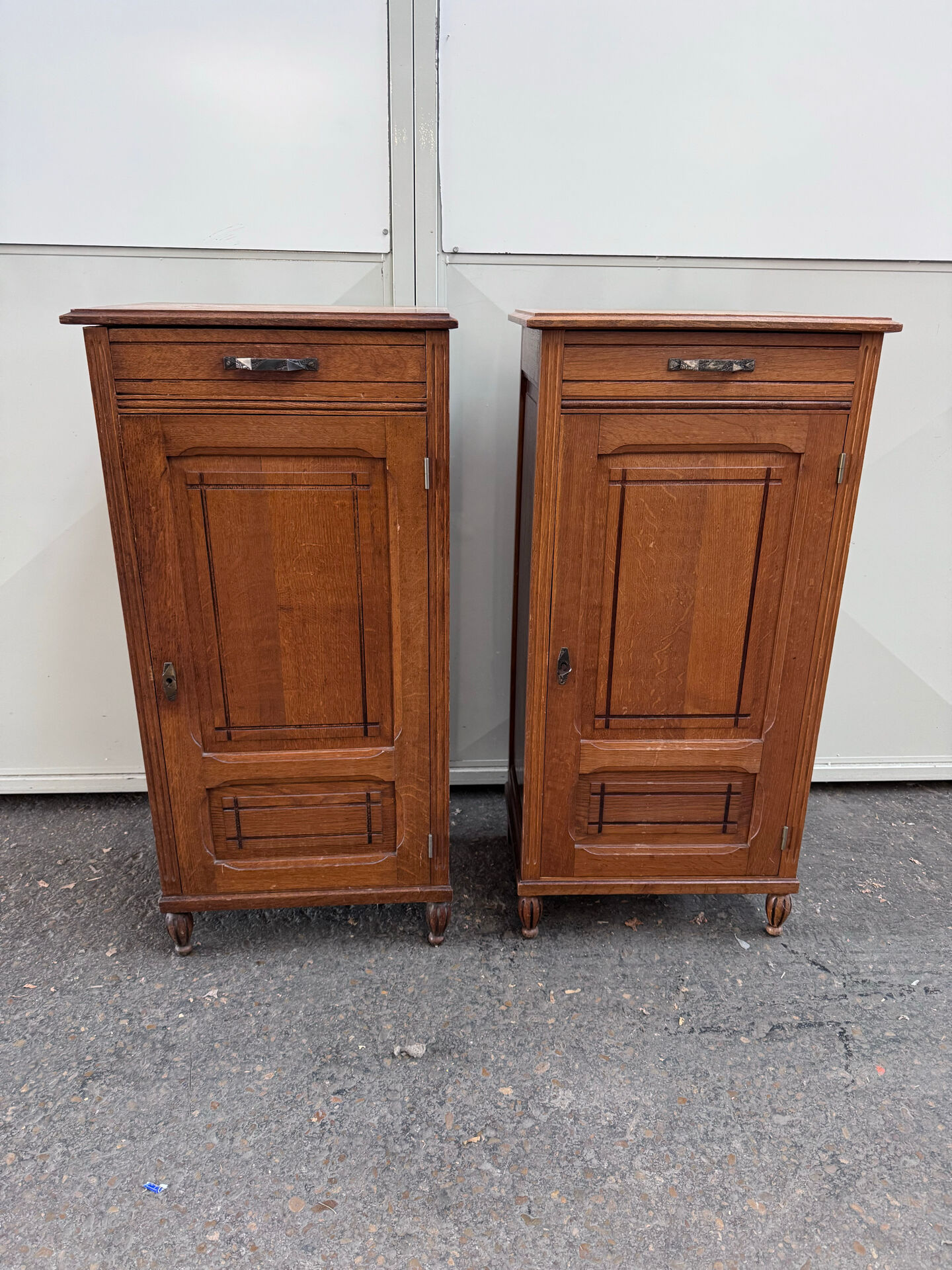 Paire petit meuble haut art deco cannées 30/40
