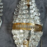 2 old hot air balloon sconces crystal grapevines 2 lights