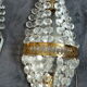 2 old hot air balloon sconces crystal grapevines 2 lights
