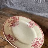 Ancien plat ovale terre de fer Bordeaux