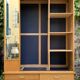 Vintage wardrobe with compass feet 1960