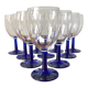 Vintage cobalt blue stemmed lenses