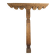 Ancient large carved cedar pillar column from Pakistan, India.