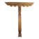 Ancient large carved cedar pillar column from Pakistan, India.