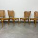 Ensemble de 4 chaises modèle A821 par Adolf Gustav Schneck pour Thonet Mundus