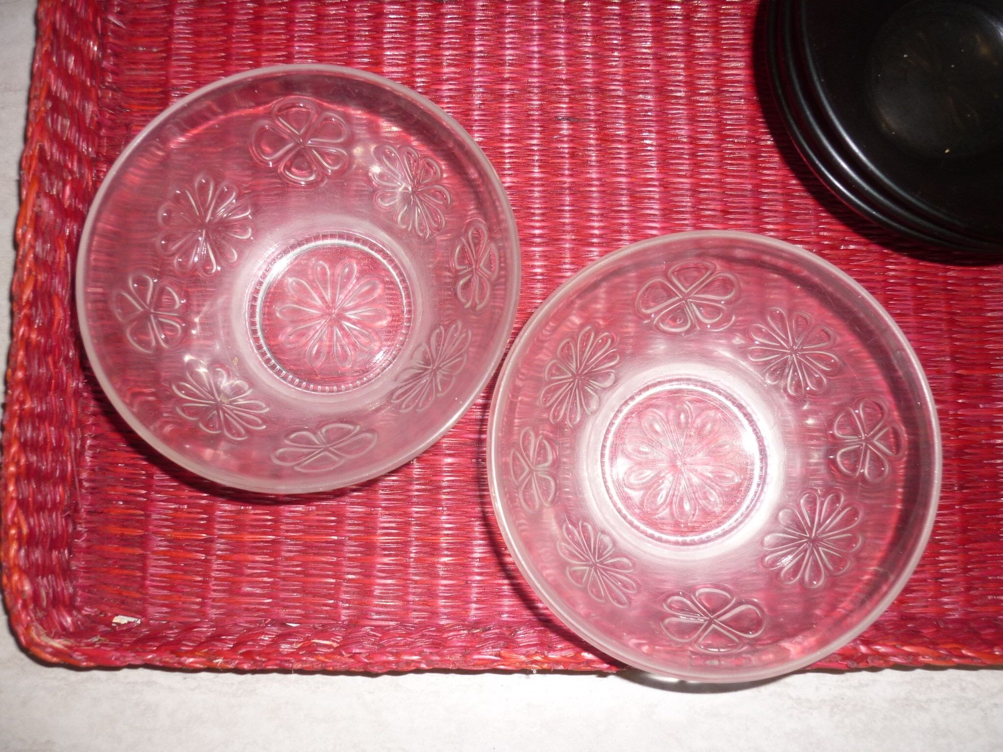 5 bols a fleurs stylisées Vereco 60-70
