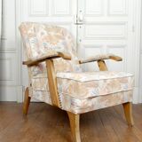 Pair of Important Adjustable Armchairs, French Design, Circa 1950