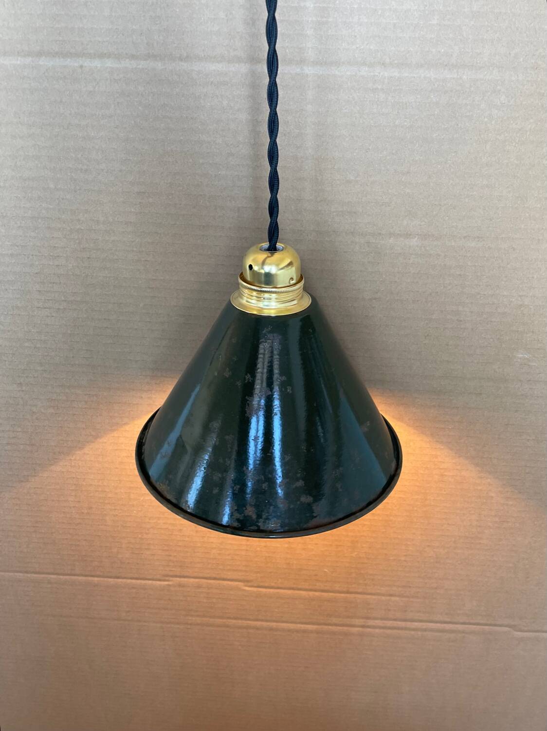 Old industrial pendant light