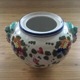 Pot signed flower décor