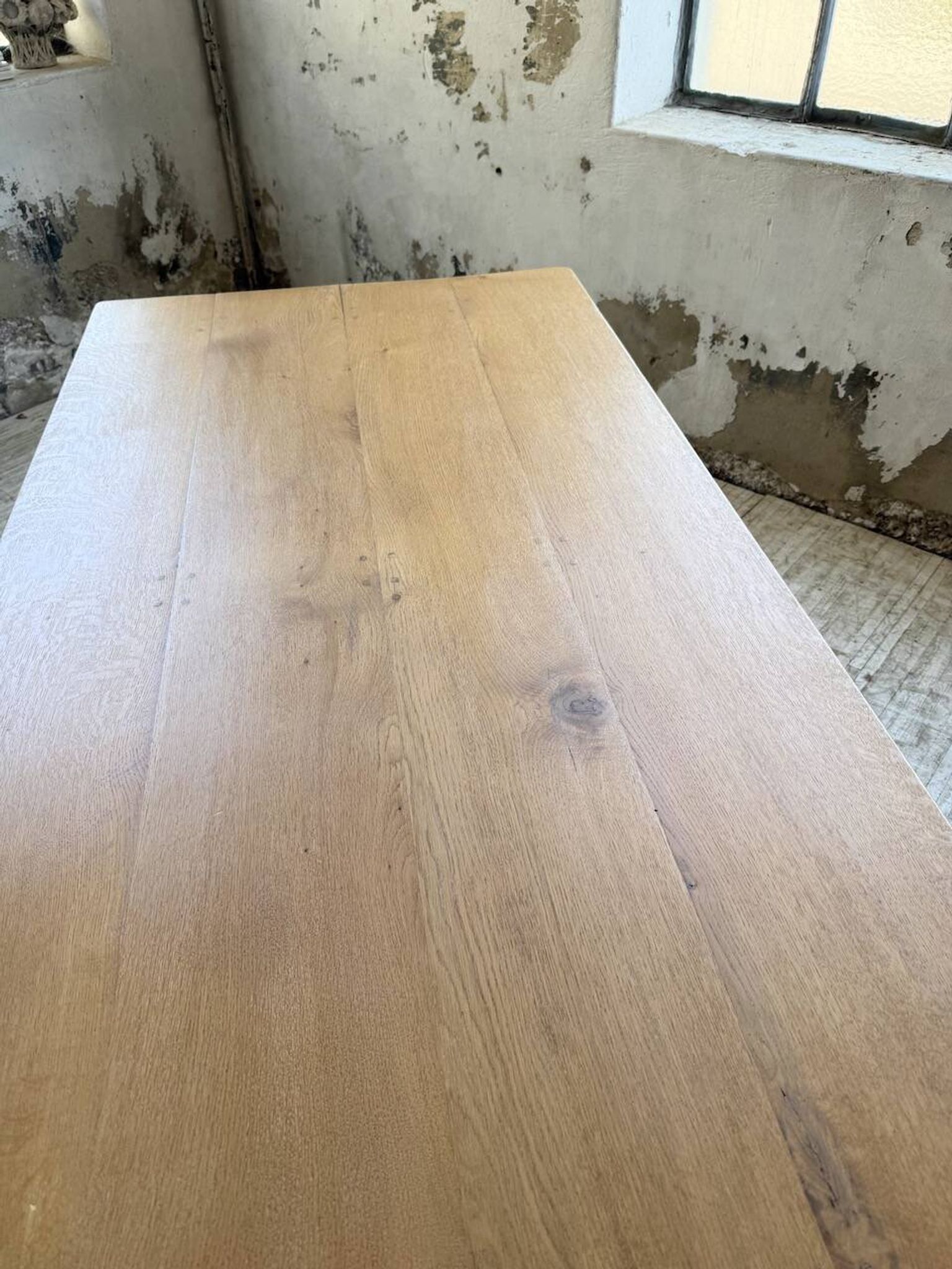 Table de ferme extensible en chêne massif
