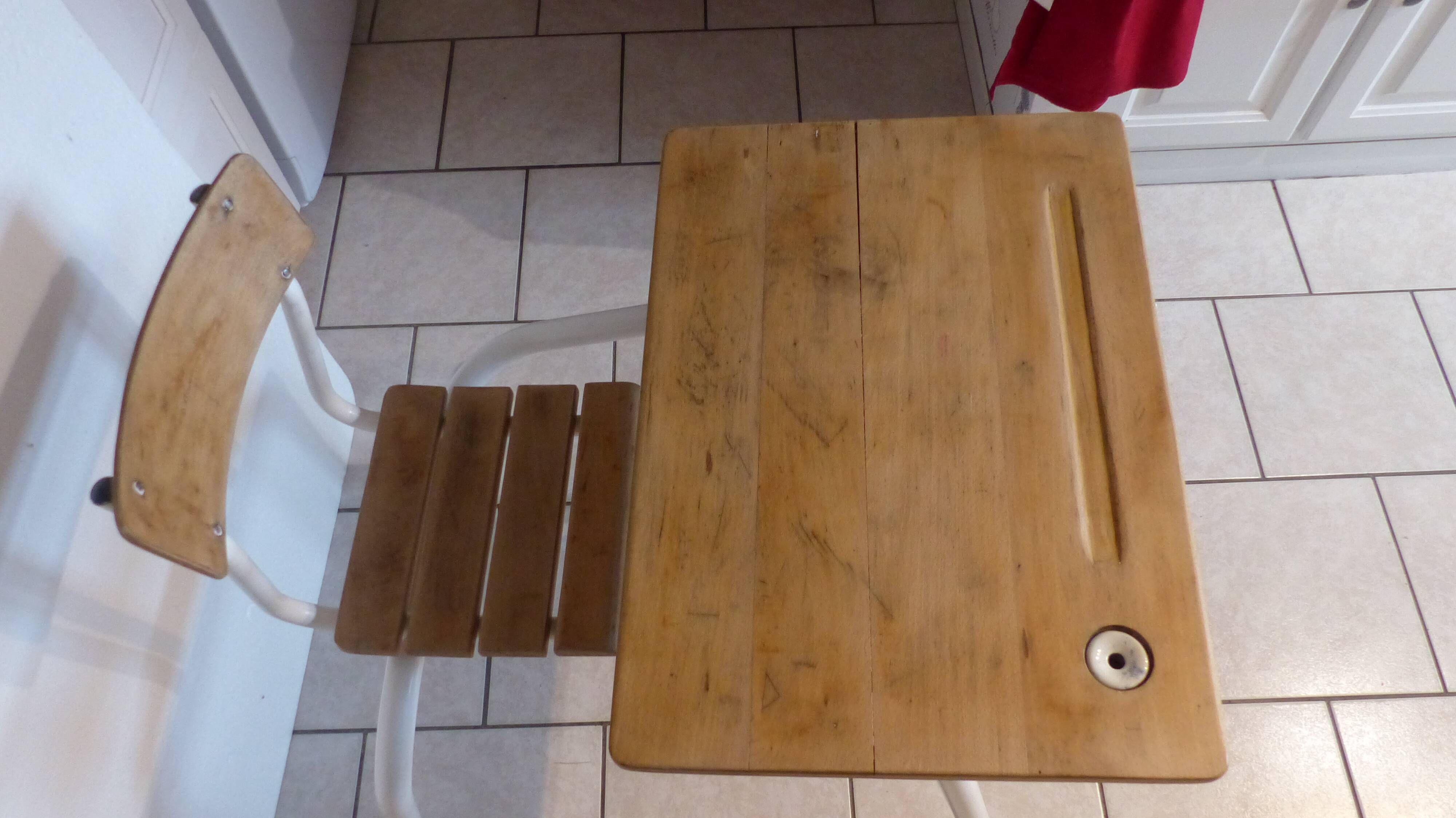 Desk with his chair