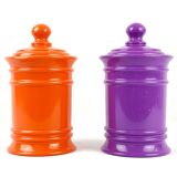 Bocaux violet et orange 1970