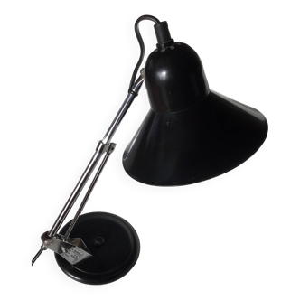 Adjustable black metal Aluminor desk lamp