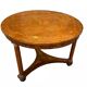Table empire ronde ancienne marquetée du début du XIXe siècle
