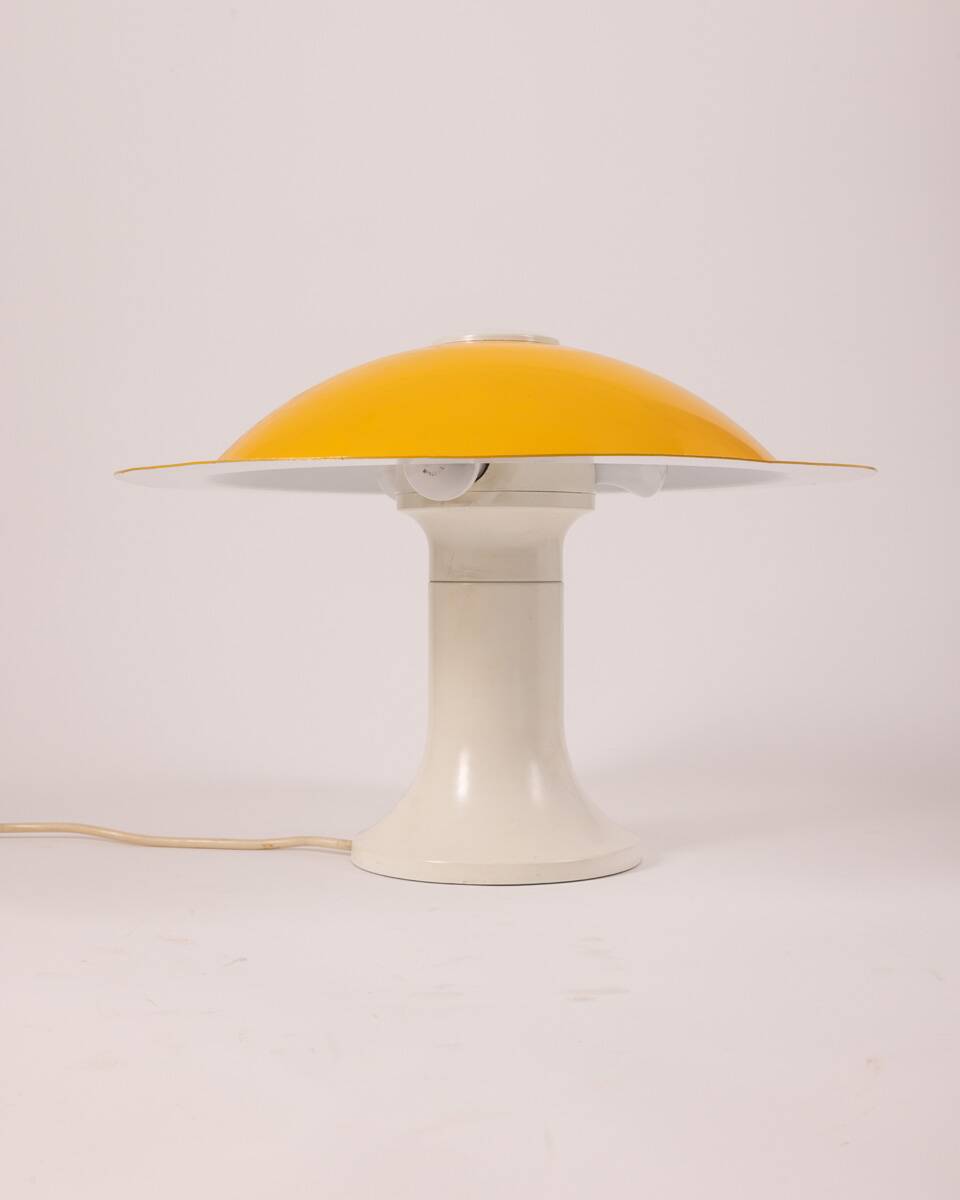 Vintage yellow table lamp from the 70s design by martinelli