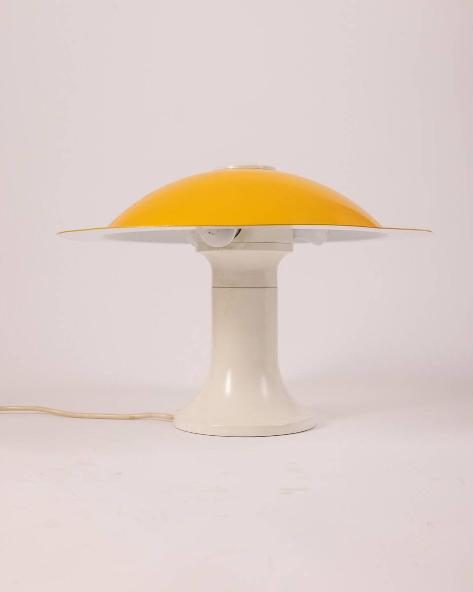 Vintage yellow table lamp from the 70s design by martinelli