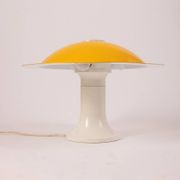 Vintage yellow table lamp from the 70s design by martinelli