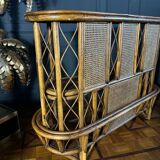 Rattan And Canework Bar From The 1970s - 20th