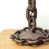 Chain link lamp base, 1950s