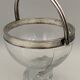 Ice bucket silver metal crystal block 1970