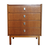 The 1950s oak chest of drawers