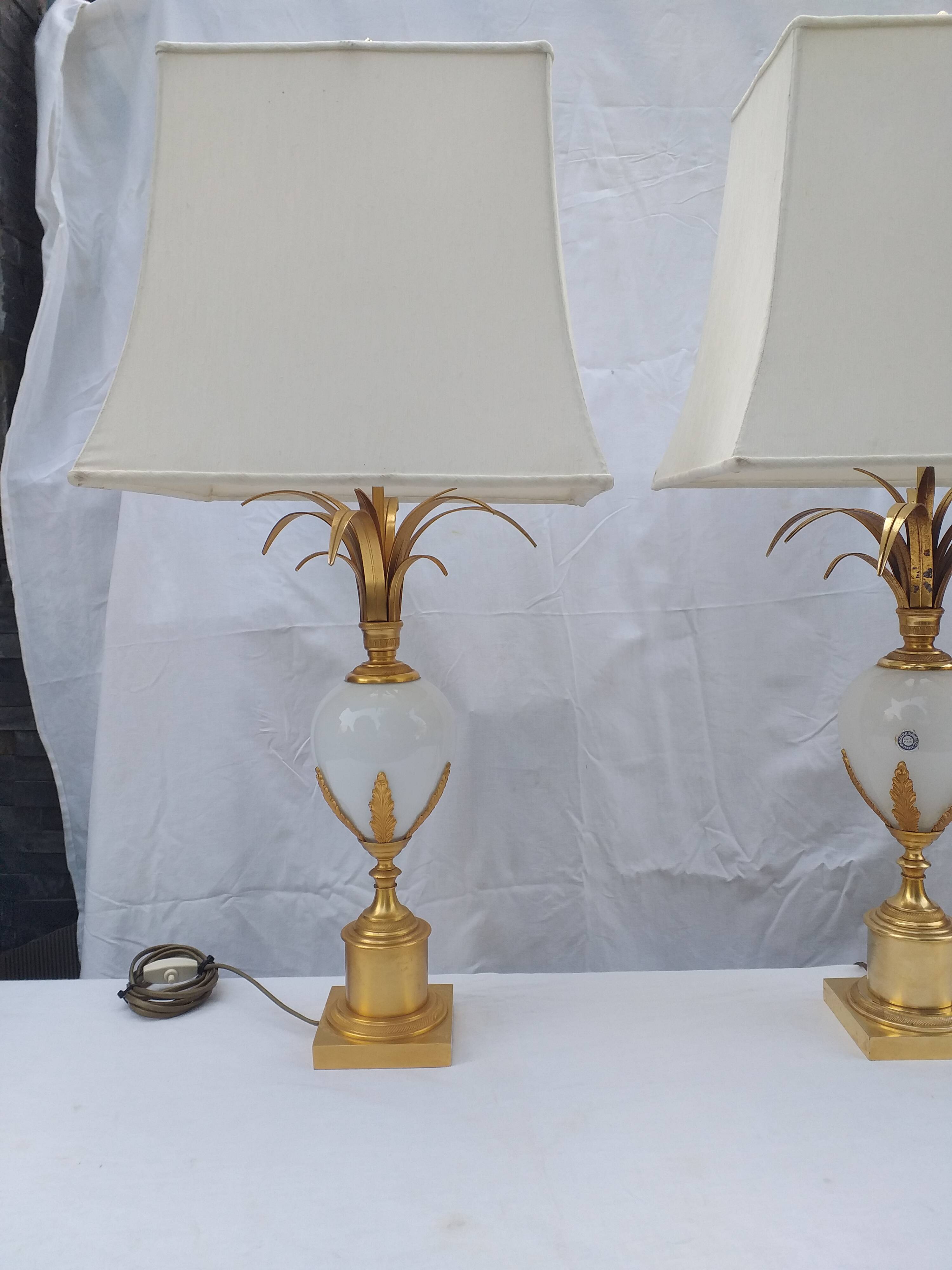 Pair of Hollywood Regency DLG Maison Charles lamps