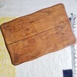 Turned wood side table - and its drawer
