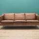 Sofa in brown leather, Danish design, 60's, designer: Mogensen Koch