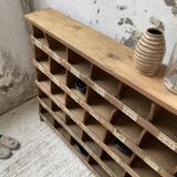 Meuble de métier pin à cases XL 250cm