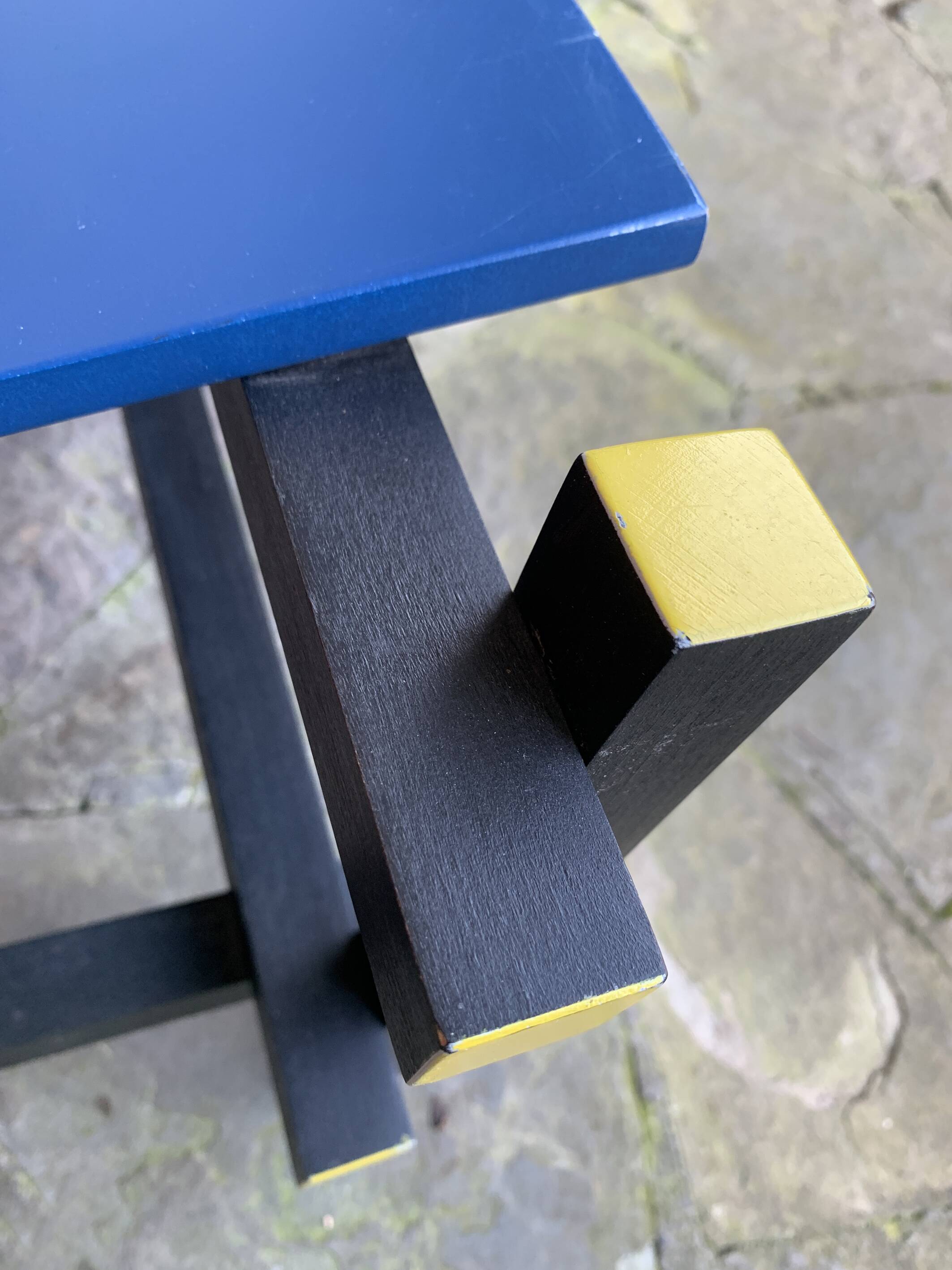 Armchair in the style of the Red & Blue Chair by Gerrit Rietveld