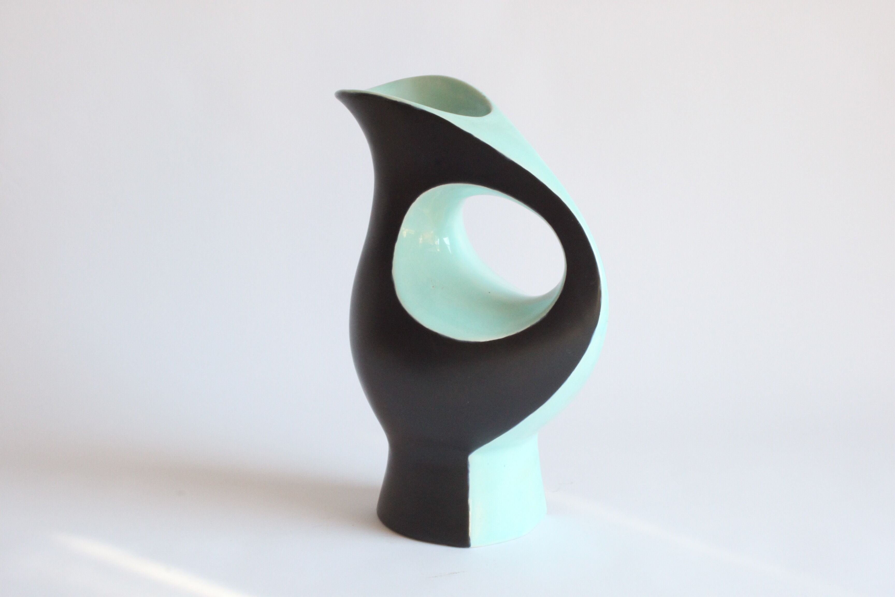 Vase en céramique zoomorphe d’André Bayer, Bruxelles années 1950