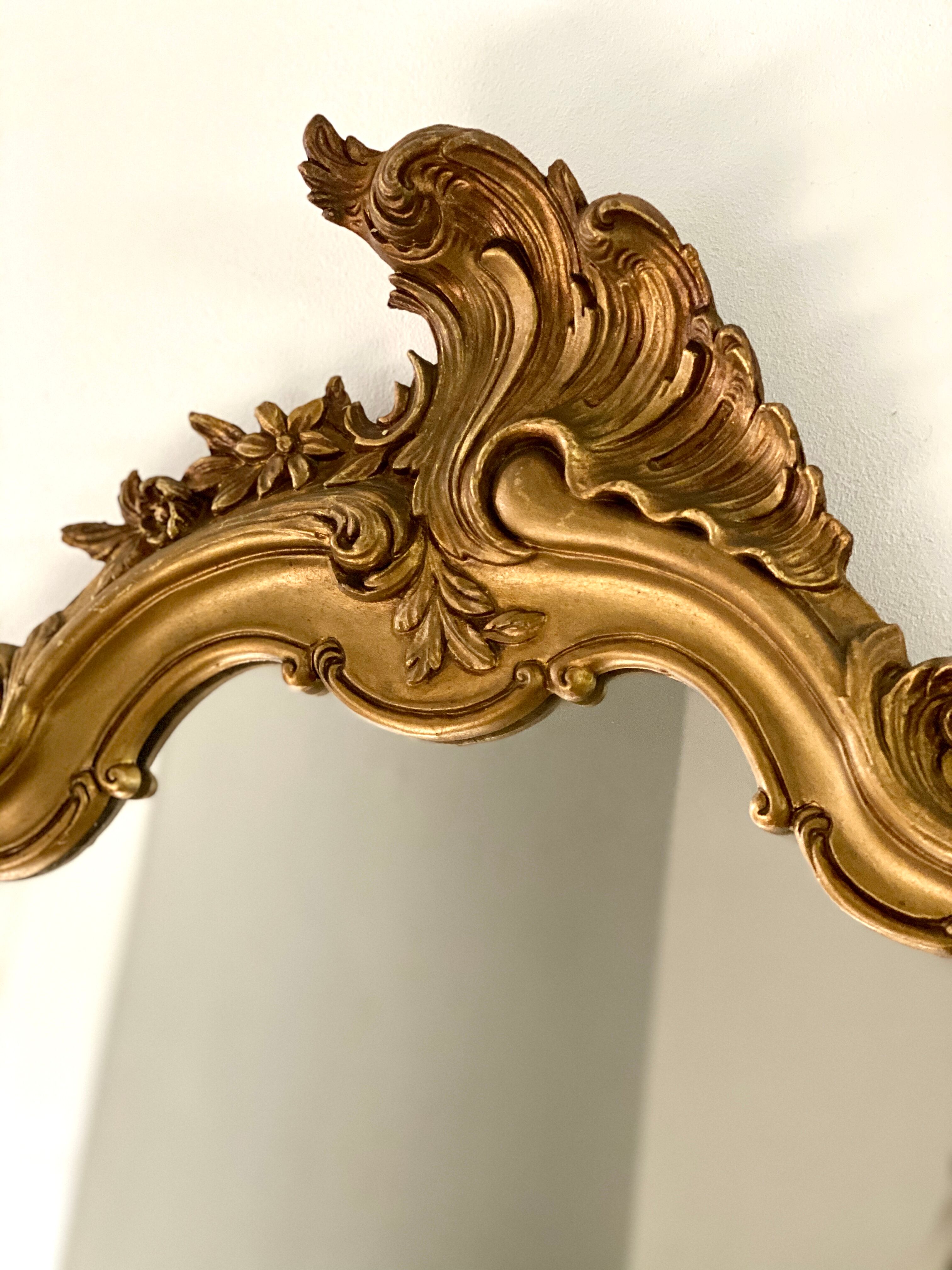 Ancien miroir doré 62x38 cm