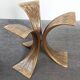 Vintage brutalist coffee table in bronze from the 1960s.