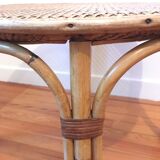 Table low rattan and caning
