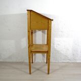 Antique fir wood high desk ca 1920s