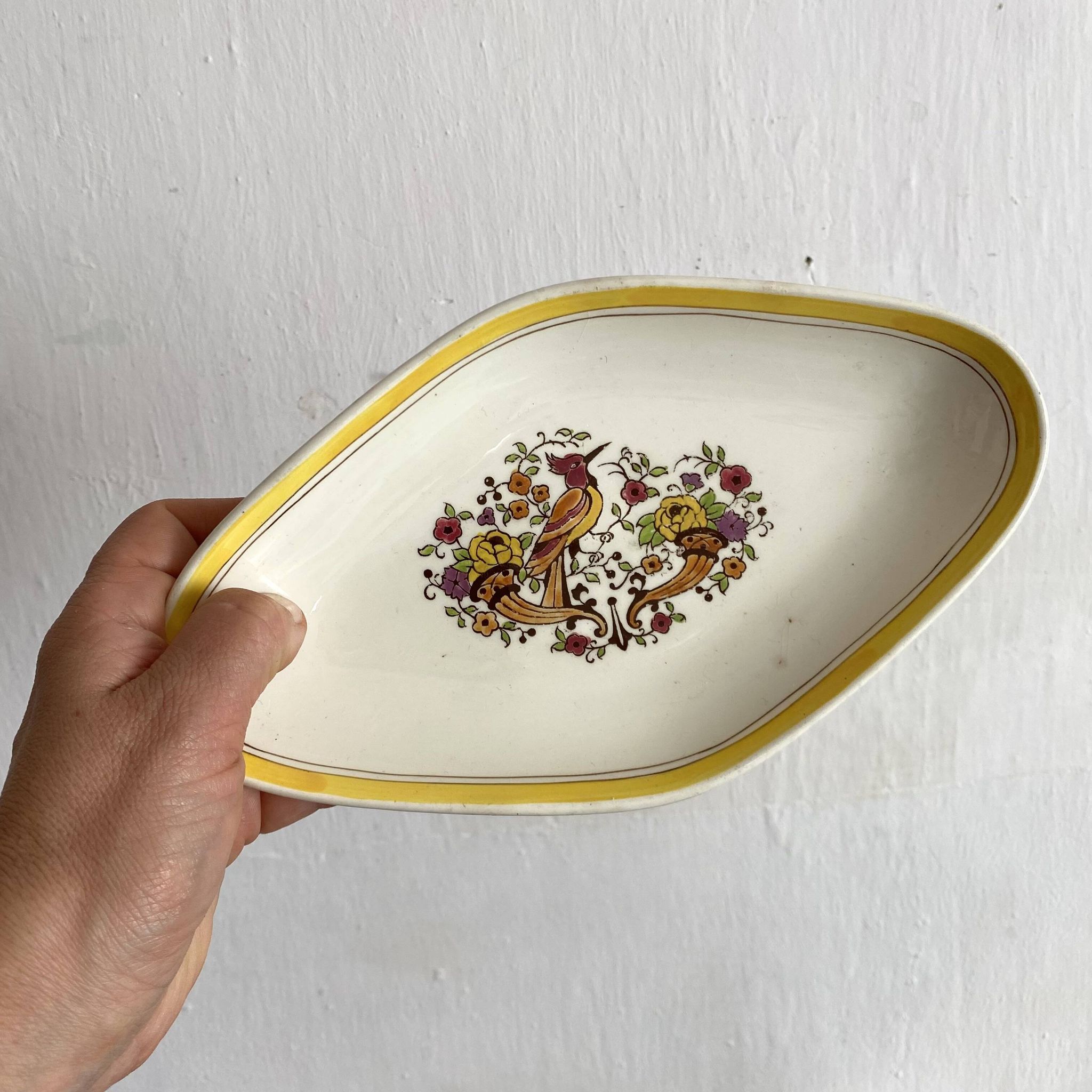 Antique Boch La Louvière Belgium dish