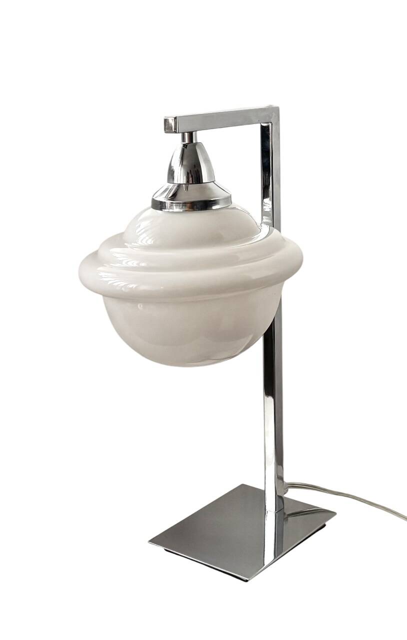 Lampe de table UFO chromée