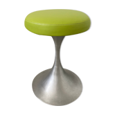 Old Stool Space Age, foot tulip alu metal vintage 70s