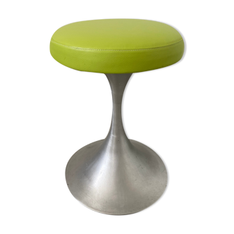 Old Stool Space Age, foot tulip alu metal vintage 70s
