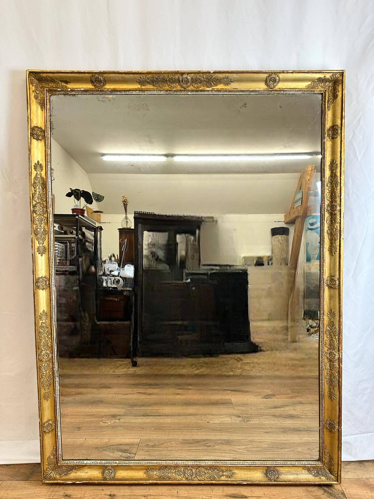 Very large gilded wood mirror - 446007