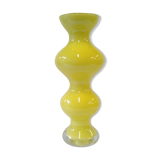 Yellow glass vase