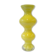 Yellow glass vase